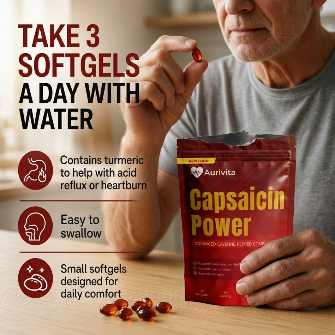 Aurivita Capsaicin Power - Cayenne Pepper Softgels