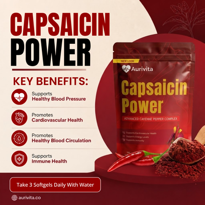Aurivita Capsaicin Power - Cayenne Pepper Softgels